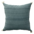 thumbnail image 6 of Ox Bay Sasha 18" x 18" Gray Ultra-Soft Turkish Cotton Adult Decorative Throw Pillow, 6 of 8
