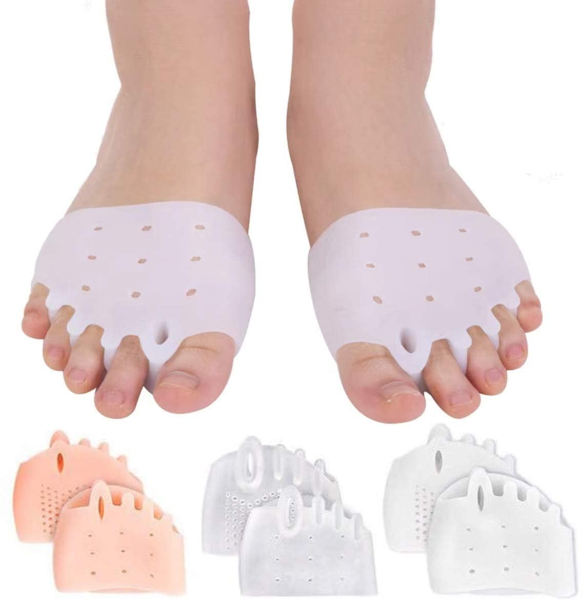 Footful Ball Of Foot Gel Pads Cushion Forefoot Metatarsal Morton's Neuroma Care 