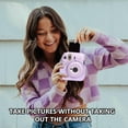 thumbnail image 4 of Étui de Protection Violet pour Appareil Photo Instantané Fuji Instax mini12 avec Bandoulière Détachable et Ajustable - Étui sur Mesure pour mini12, 4 of 6