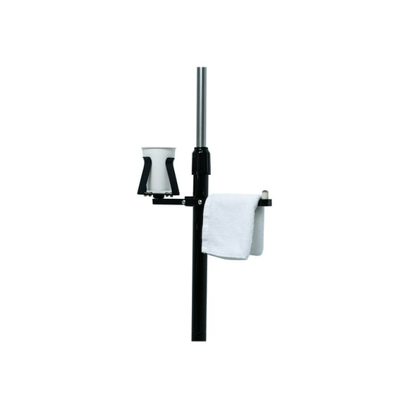 CTA Digital Porte-Gobelet et Porte-Serviettes Gym Buddy - Composant de Montage (Support de Poteau, Porte-Gobelet et Porte-Serviettes avec Poignée de tension) - Support Montable, Support de Poteau