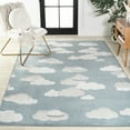 thumbnail image 4 of JONATHAN Y SCANDINAVIAN 5 x 8 Area Rug, Hedwig Youth Cloud Scandi - Blue/Ivory, SCN105A-5, 4 of 10