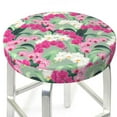 thumbnail image 3 of Lsque Orchids Flowers Round Bar chair cushion covers Velvet Fabric Premium Comfort Protects from Scratches and Stains for 14-17 Inch Chair- 14 inch, 3 of 7