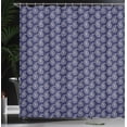thumbnail image 3 of Ambesonne Paisley Shower Curtain, Oriental Floral Damask Art, 69"Wx75"L, Indigo and Eggshell, 3 of 4