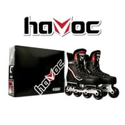 Crazy Skates Havoc Inline Skates - High Performance Size Adjustable Roller Hockey Skates for Men, Women, Boys and Girls