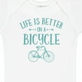 thumbnail image 4 of Inktastic Life's Better on a Bicycle Girls Baby Bodysuit, 4 of 5