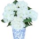 thumbnail image 1 of Ramos de flores artificiales LA.PONEE White Hydrangea x6, 1 of 7
