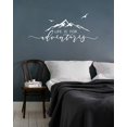 thumbnail image 2 of Gestyz Calcomanía De Montaña Blanca, Pegatina De Pared De Aventura, Decoración De Guardería, Decoración Del Hogar (57X21Cm Acabado Mate), 2 of 4