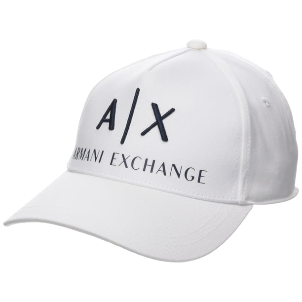 Gorra de Béisbol para Hombre Armani Exchange Blanca y Azul Marino Talla Única