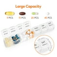 thumbnail image 3 of Lifewit Monthly Pill Organizer, 28 Day Medicine Organizer, Large Compartments Pill Box, Portable Travel Pill Case for Vitamins, Supplement, Medication, Clear, 3 of 9
