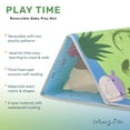 thumbnail image 3 of Dream On Me Play Time Reversible Baby Play Mat Foldable Extra Large Thick Foam Crawling Playmats for Toddlers Waterproof Portable Playmat Yoga/Picnic/Game Mat Indoor/Outdoor, Happy Animals Footprint, 3 of 6