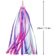 thumbnail image 2 of 1 Paire (2 Pcs) Rubans de Guidon de Vélo Poignées de Trottinette Rubans à Pampilles pour Garçons Filles, Rouge Violet, 2 of 5