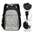 thumbnail image 3 of Vsdgher Silver Glitter Print Travel Laptop Backpack, Laptops Backpack with USB Charging Port, Water Resistant Computer Bag Gift for Men & Women, 3 of 7