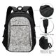 thumbnail image 3 of Balery Silver Glitter Mochila con carga USB para hombre y mujer - Mochila impermeable y antirrobo para portátil con puerto USB para viajes, trabajo, estudios y universidad, 3 of 7