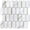 White Marble with Gold Metal, variant on 10-Sheet Hexagon Tile Peel and Stick Backsplash, Stick Backsplash for Kitchen, Bathroom, Self-Adhesive Stone Grey Wall Tiles