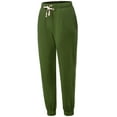 thumbnail image 2 of A2Y Women's Soft Fleece Drawstring Elastic Waist Stretch Pockets Joggers Sweatpants Army Green S, 2 of 3