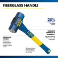 thumbnail image 4 of Sledge Hammer Estwing Hard Face de 2 kg con mango de fibra de vidrio de 16 pulgadas, 4 of 8