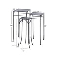 thumbnail image 4 of DecMode 3 Tier Black Metal Cut-out Plantstand (3 Count), 4 of 14