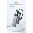 thumbnail image 6 of New Type-C Docking Station Usb Hub Hub USB3.0/RJ45 Gigabit 6-in -1 Docking Station Gray, 6 of 12