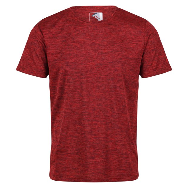 Regatta - Camiseta Fingal Edition Jaspeada para Hombre (Rojo Fuego)