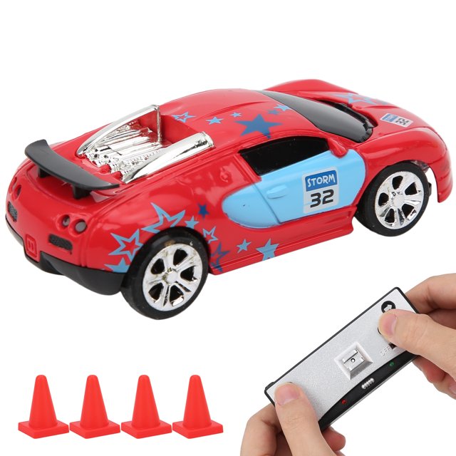 Keenso Voiture Télécommandée, Mini Voiture RC avec Boîtier de Canette, Induction de Puissance, Application de Télécommande à Quatre Voies, Modèle de Jouet pour Enfant à Double Mode, Mini Voiture RC