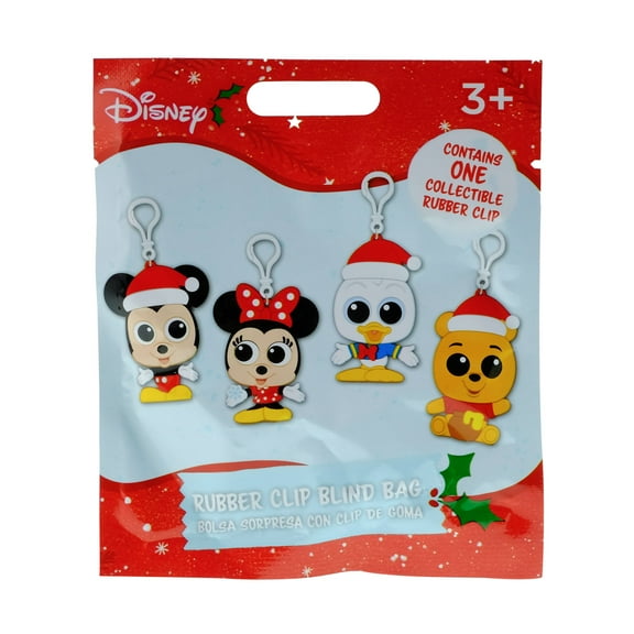 Disney Friends Doorables Rubber Clips, Blind Bag, 1 per pack, 4 Characters: Mickey, Minnie, Donald and Pooh, by Ruz