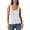 A-White319, variant on Form-Fitting Scoop-Neck Tank for Women Casual Slim-Fit Everyday Wear Sleeveless Cami