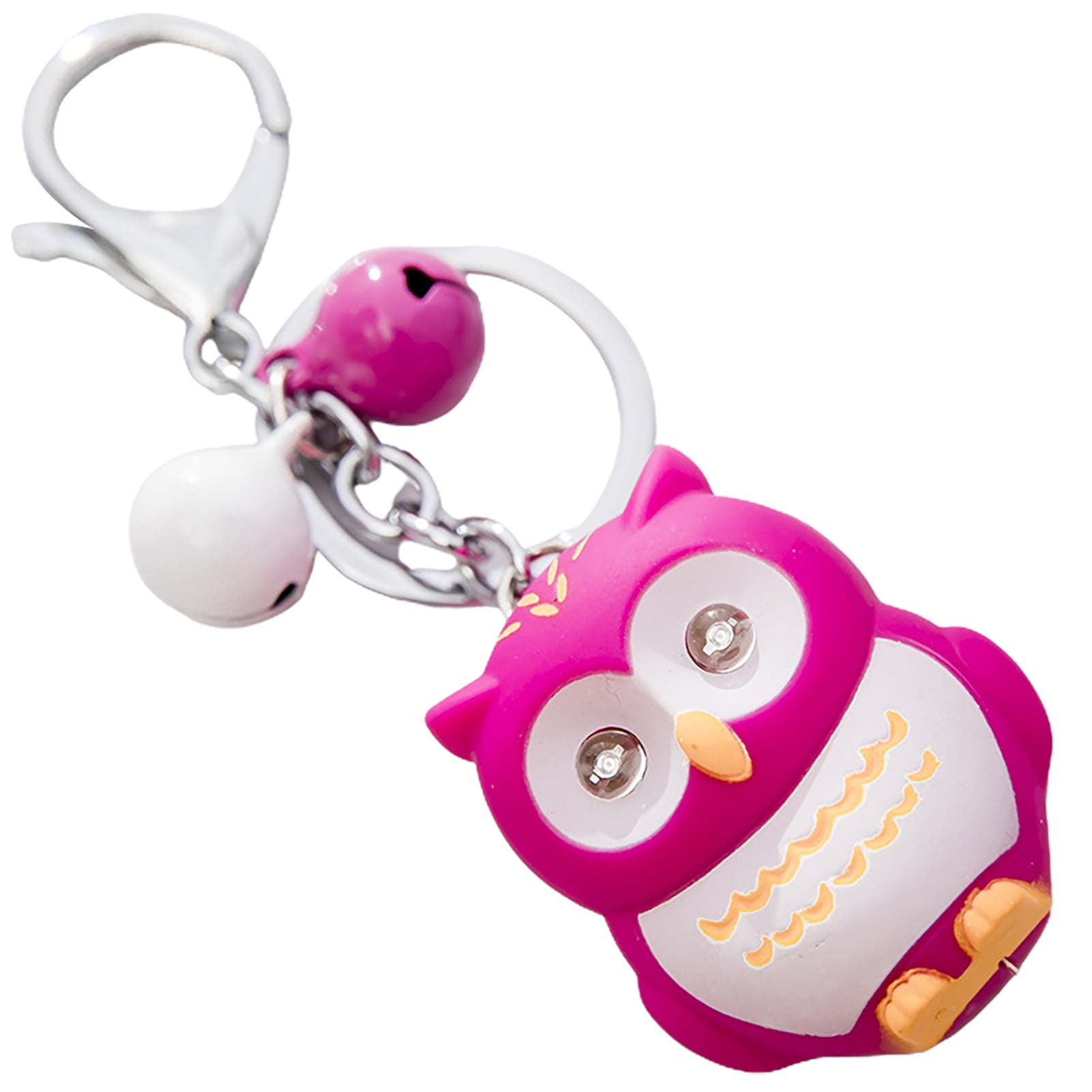 Squishmallows Winston The Owl & Puff Pom Keychain With Wristlet Strap