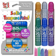 thumbnail image 5 of Kwik Stix Paint Sticks Bundle- 12 Neon & Metallic Colors (1 Neon 6pk + 1 Metallic 6pk), Washable, Quick-Dry, Non-Toxic, Allergen-Free Solid Tempera Paint for Kids & Toddlers, 5 of 11