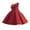 Red, variant on Kiijoy Girls One Shoulder Flower Satin Pageant Dress Party Princess Piano Gown, Sizes 6-7