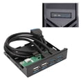 thumbnail image 1 of 3.5 Inch Front Panel USB Hub, Easy Installation Safe Front Panel USB Hub High Speed  for Computer, 1 of 8