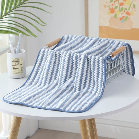 Byujiro Hand Towel 1 Velvet Towel Adult Daily Use Household Hygroscopic Dry Towel Hair Beach Towel Face Towel