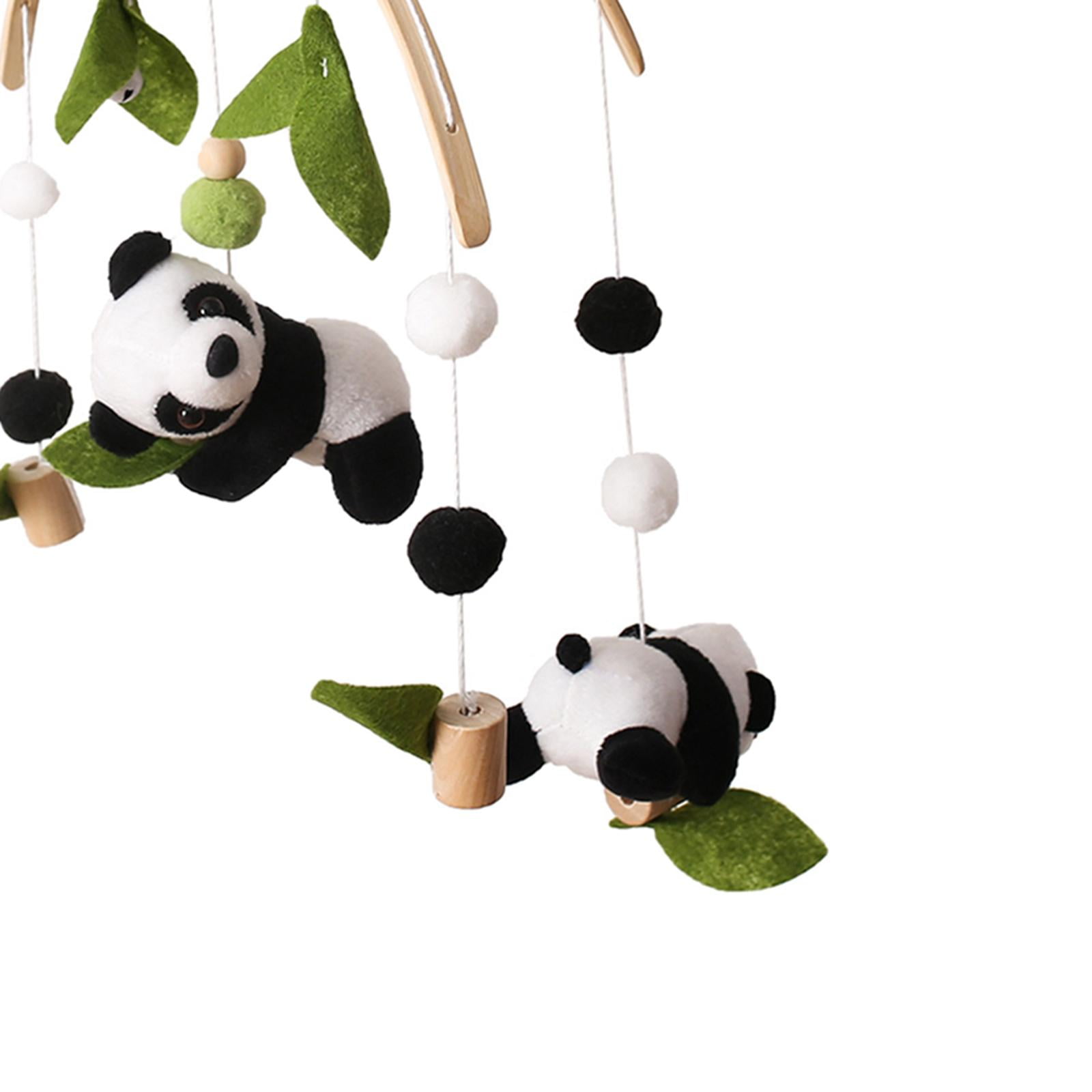 Rushawy Baby Crib Mobile Activity Toy Cartoon Bamboo Leaf Baby Crib Hanging Rattles Toys