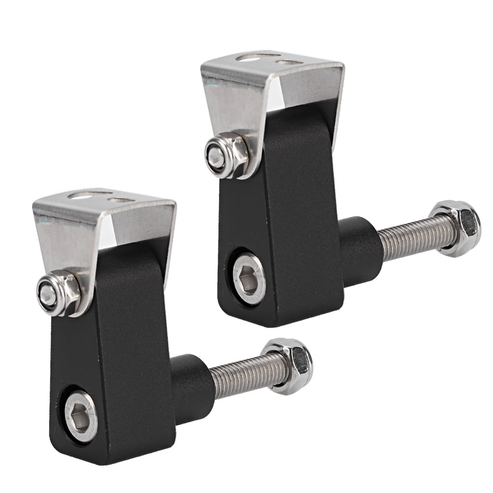 Tebru Motorcycle Spotlight Bracket,2Pcs Aluminum Alloy Black Motorcycle