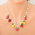 thumbnail image 4 of Oasiva Eye Catching Fruit Glass Pendant Necklace with Adjustable Length Chain Perfect for Adding Elegant Color To Your Look, 4 of 15
