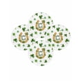 thumbnail image 7 of 13 Inch Round Placemats Set of 4, Saint Patrick's Day Non Slip Heat Insulation PP Table Mats, Horseshoe Green Botanical Clovers Leaf Washable Place Mats for Kitchen Dining Party Table Decor, 7 of 7