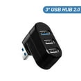 thumbnail image 3 of Topwoner 3 Port USB 3.0 Hub Mini 90 / 180 Degree Rotatable Plug-and-play Hot Plugging High Speed Splitter For MacBook Pro PC Laptop, 3 of 6