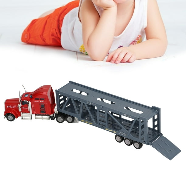 RC Container Truck, Modelo de Camión de Contenedores de Aleación Juguete 1/65 Interactivo Interesante Realista Para Niños Para El Hogar