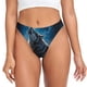 thumbnail image 1 of Balery Lonely Night Sky Wolf Tangas de Algodón para Mujer con Estampado – Ropa Interior Sexy, Transpirable, G-string-X-Large, 1 of 6