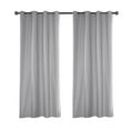 thumbnail image 2 of (2 Panel) Outdoor Curtain Garden Patio Gazebo Sunscreen Blackout Curtains, Thermal Insulated White Curtains with Grommet | Waterproof& Windproof&UV-protection & Mildew Resistant,  Gray  54*84in, 2 of 8