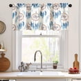 thumbnail image 6 of Boho Stylish Printed Valance for Kitchen, Dreamcatcher Pattern Linen Textured 18 Inches Long Small Window Drapes for Bathroom Kid''s Room, 1 Panel, Rod Pocket, 6 of 6
