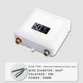 thumbnail image 2 of Tankless Water Heater Electric with Remote 5500W 110V Instant Hot Water Heater With LED Display, Electric Hot Water Heater, Black/ White, 2 of 8