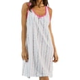 thumbnail image 5 of Casual Nights Women's Cotton Sleevless Nightgown Chemise, 5 of 5