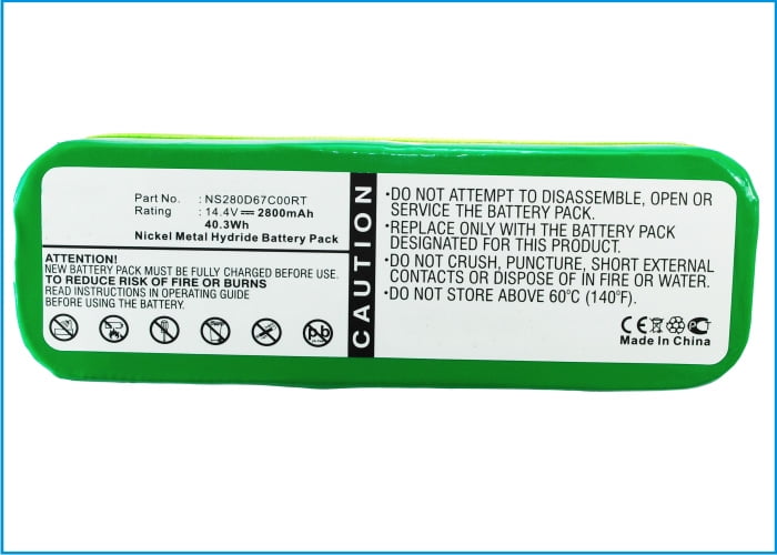 Batteria compatibile con Infinuvo CleanMate QQ-2L Ni-MH 14.4V 2800mAh NS280D67C00RT 