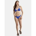 thumbnail image 2 of No Boundaries Women's Fixed Triangle Bikini Top with Crossback, Sizes XXS-XXL, 2 of 5