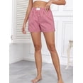 thumbnail image 3 of Pantalones de pijama Viakeo para mujer, calzoncillos tipo bóxer de algodón a cuadros, x2, 3 of 7