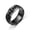 Black, variant on Fashionable Stainless Steel Chain Rotating Ring