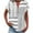 Gray, variant on Vekome Womens Short Sleeve Tops Plus Size Shirts V Neck Casual Tee Shirts Button Striped Summer Pullover Tops Yellow XL