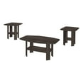 thumbnail image 1 of Monarch Specialties Table Set, 3pcs Set, Coffee, End, Side, Accent, Living Room, Laminate, Brown, Transitional, 1 of 4