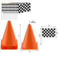 thumbnail image 4 of Fiesta con conos de carreras y banderas a cuadros de PartyTreasuresco (18 unidades), 4 of 4