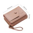 thumbnail image 4 of Monedero con cierre de cremallera, monedero de bolsillo para mujer a la moda para ir de compras (caqui), 4 of 9